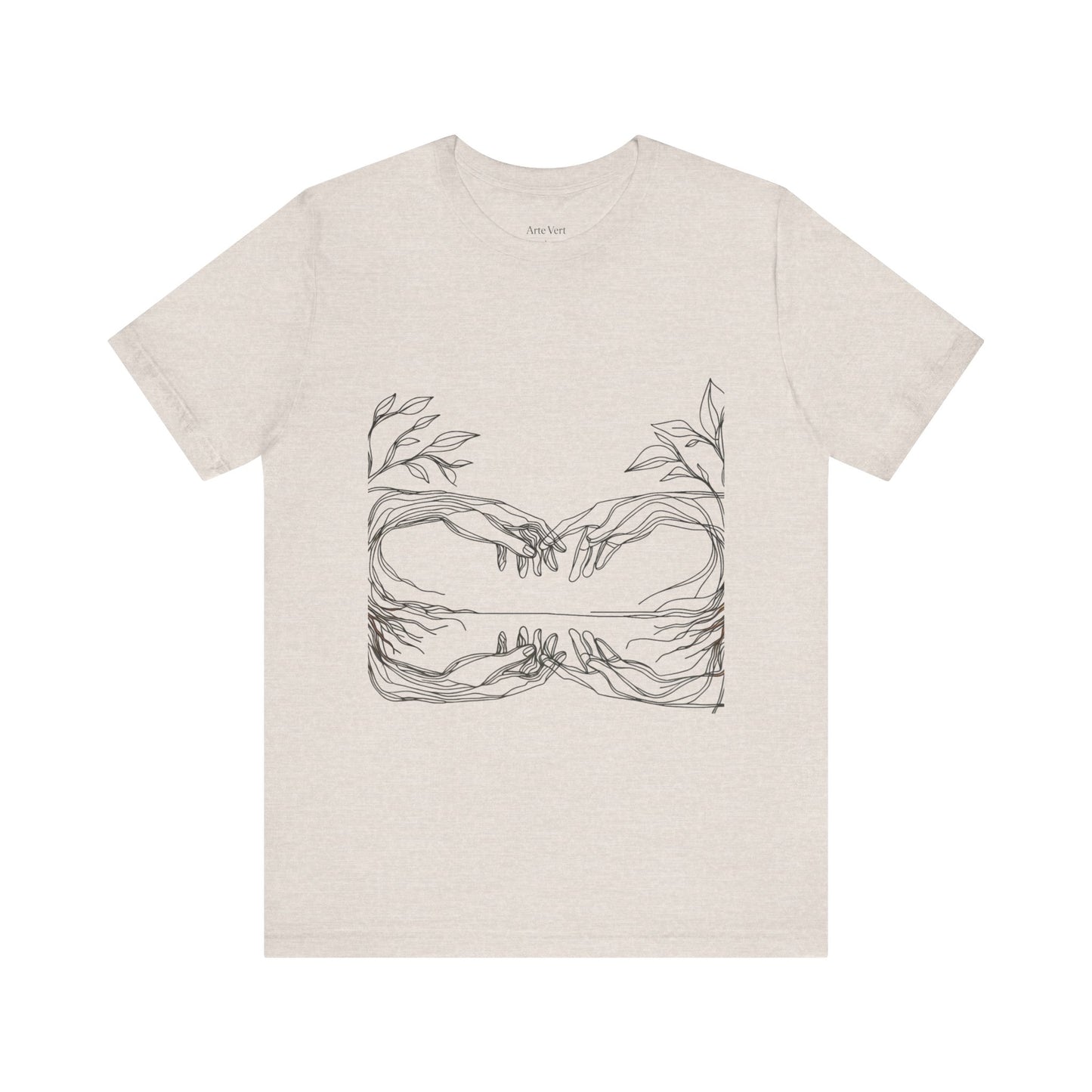 Artistic Hands Unisex Jersey Tee - Perfect Gift for Art Lovers, Casual Wear, Nature Lovers, Birthdays, Housewarming