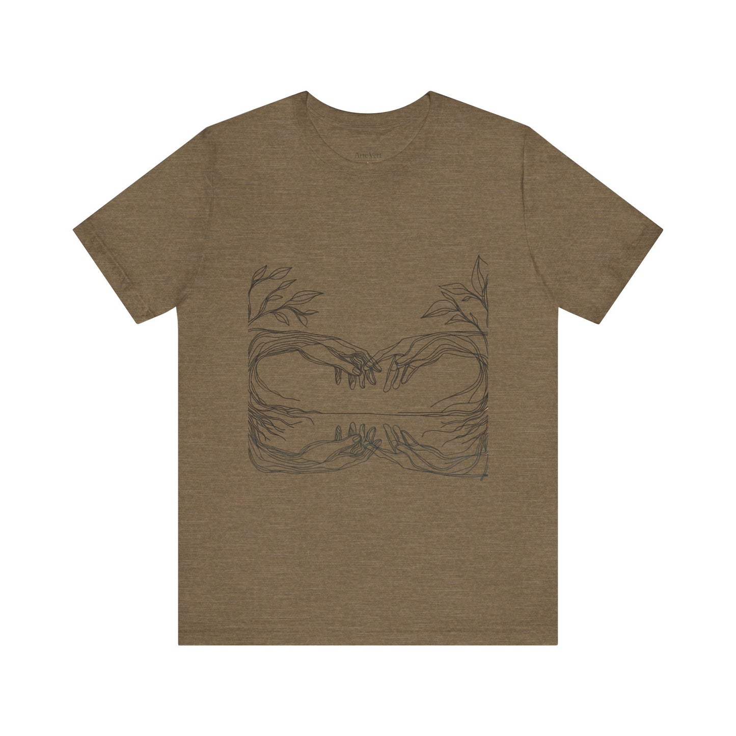 Artistic Hands Unisex Jersey Tee - Perfect Gift for Art Lovers, Casual Wear, Nature Lovers, Birthdays, Housewarming