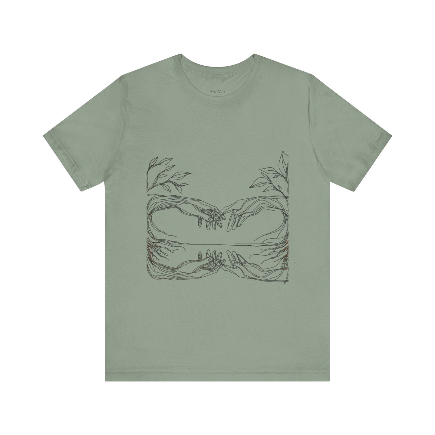 Artistic Hands Unisex Jersey Tee - Perfect Gift for Art Lovers, Casual Wear, Nature Lovers, Birthdays, Housewarming