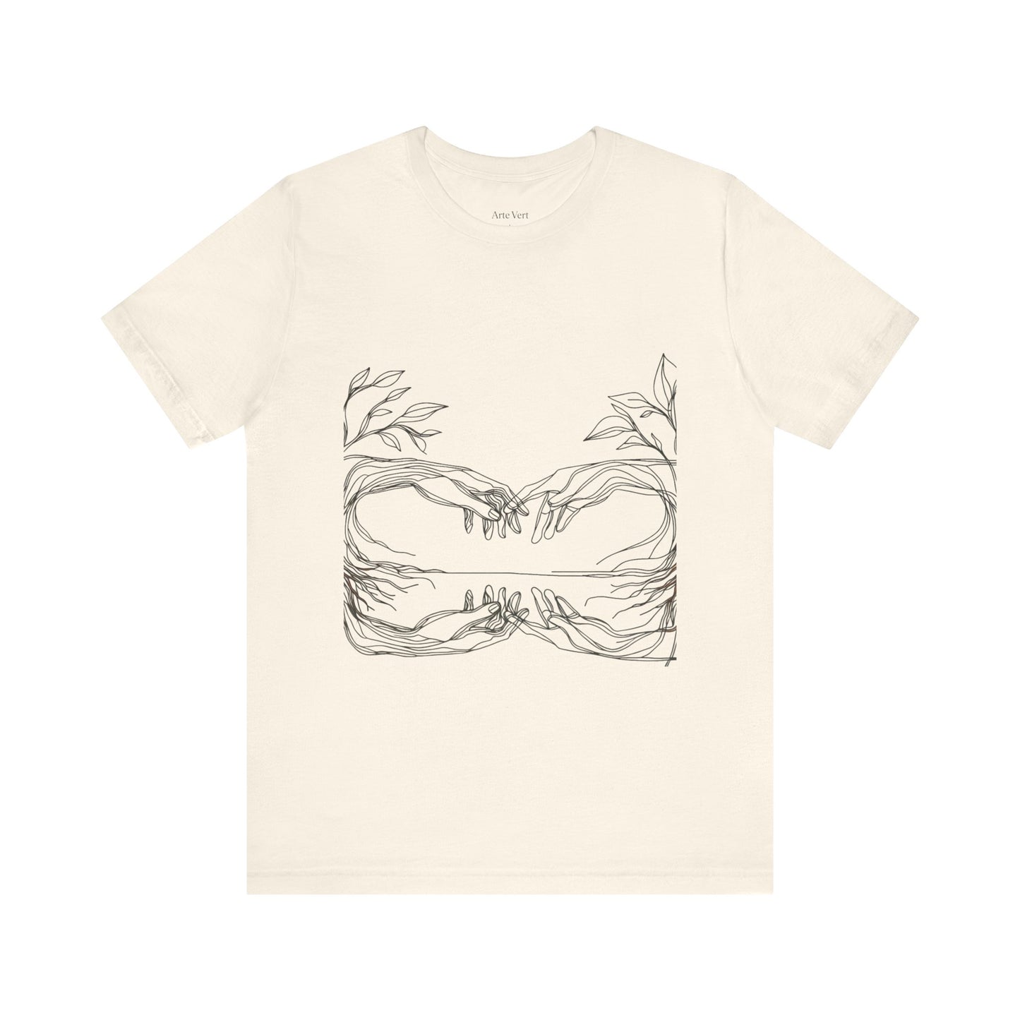 Artistic Hands Unisex Jersey Tee - Perfect Gift for Art Lovers, Casual Wear, Nature Lovers, Birthdays, Housewarming