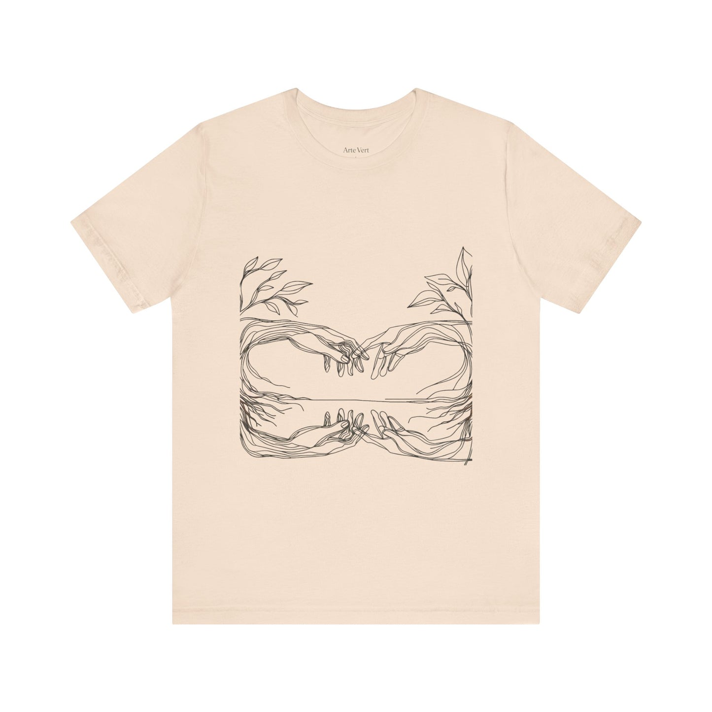 Artistic Hands Unisex Jersey Tee - Perfect Gift for Art Lovers, Casual Wear, Nature Lovers, Birthdays, Housewarming
