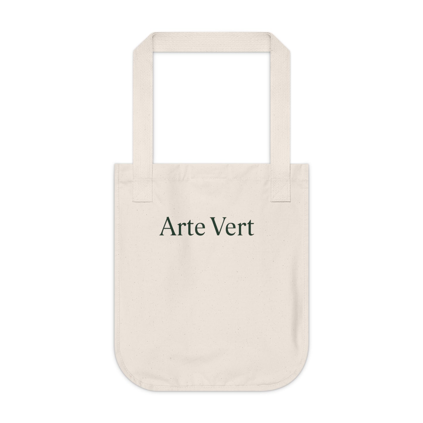 ArteVert Organic Canvas Tote - Minimal Landscape with Rolling Hills & Sunset
