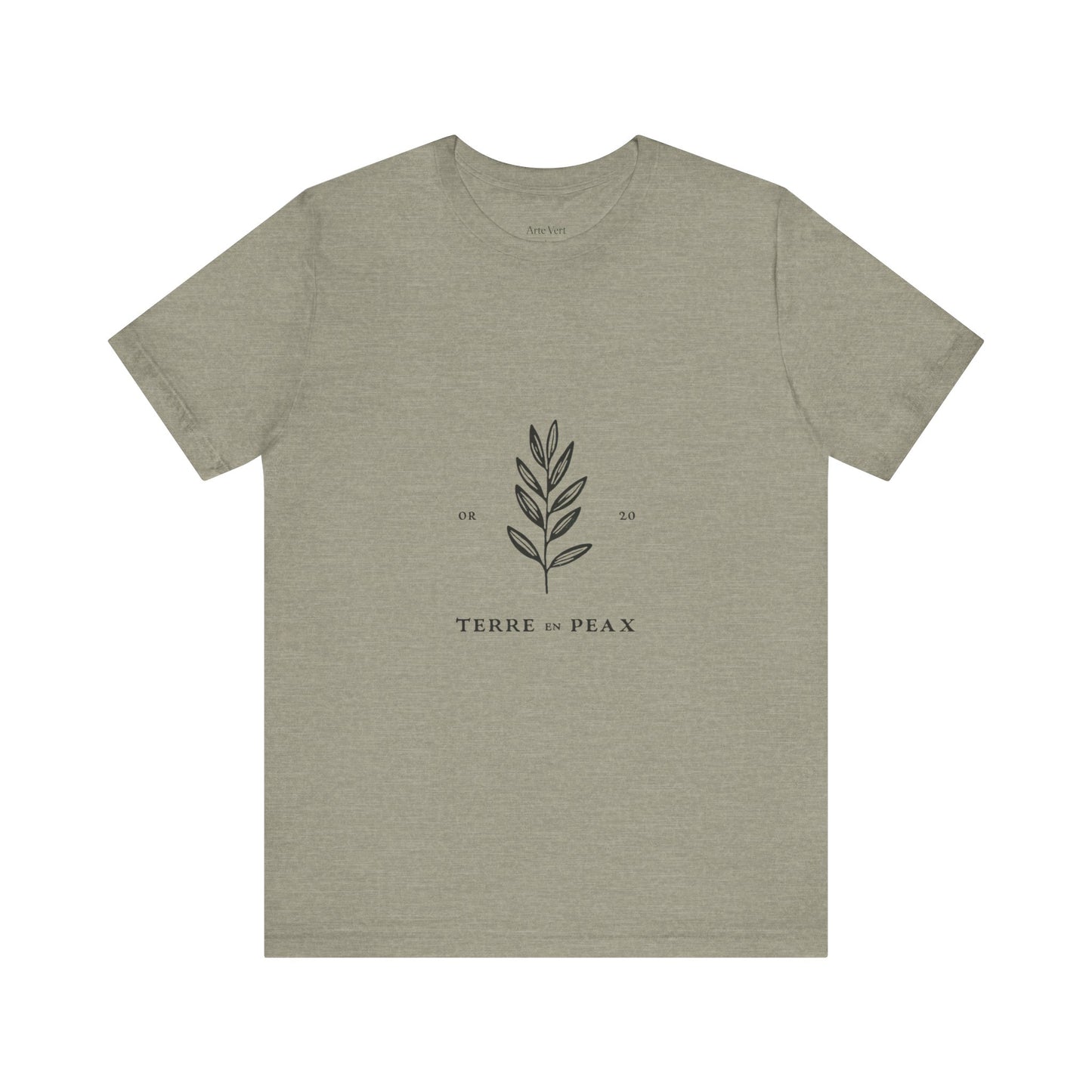 Nature-Inspired Unisex T-Shirt: Terre et Paix Botanical Tee, Eco-Friendly Gift, Casual Wear, Earth Day, Nature Lover
