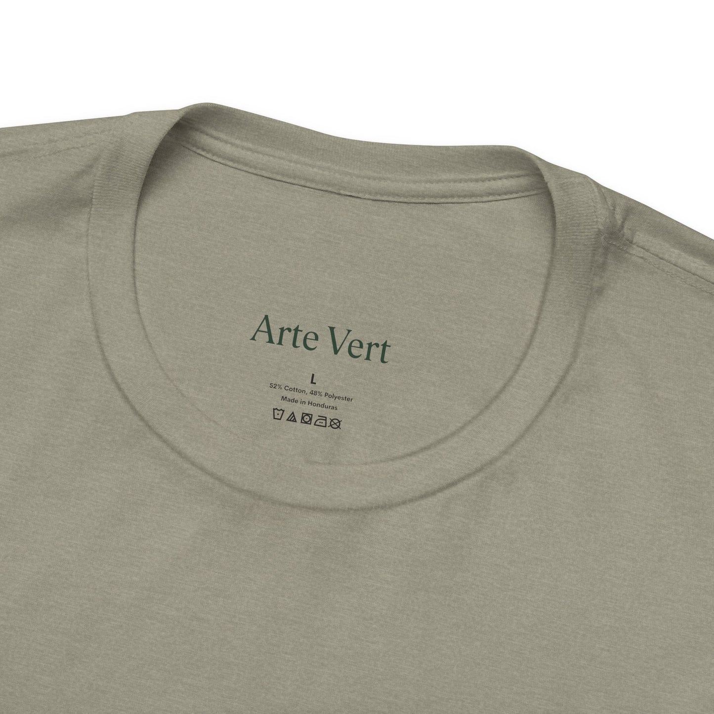 Earthbound Woman Tee – Botanical Line Art Drawing, Spiritual Nude Design | Arte Vert Designs