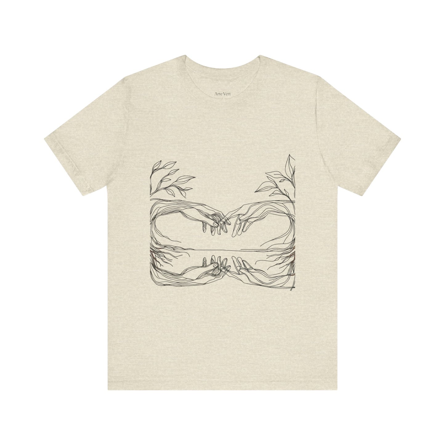Artistic Hands Unisex Jersey Tee - Perfect Gift for Art Lovers, Casual Wear, Nature Lovers, Birthdays, Housewarming
